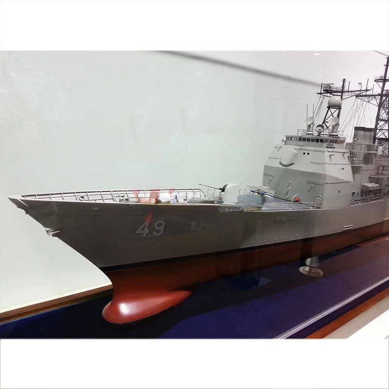 RC Boats 144/100 High Simulation Battleship Patrol Ship Ticonderoga Kit Professional Assembly Ship Model