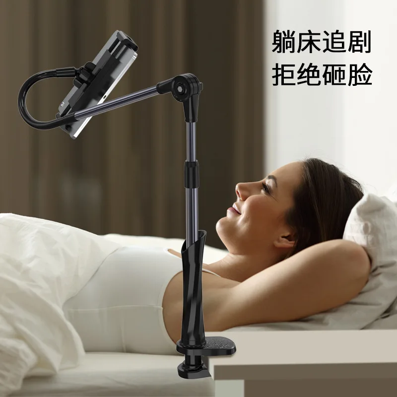 Universal Lazy Mobile Phone Gooseneck Stand Holder Stents Flexible Bed Desk Table Clip Bracket for    Arm