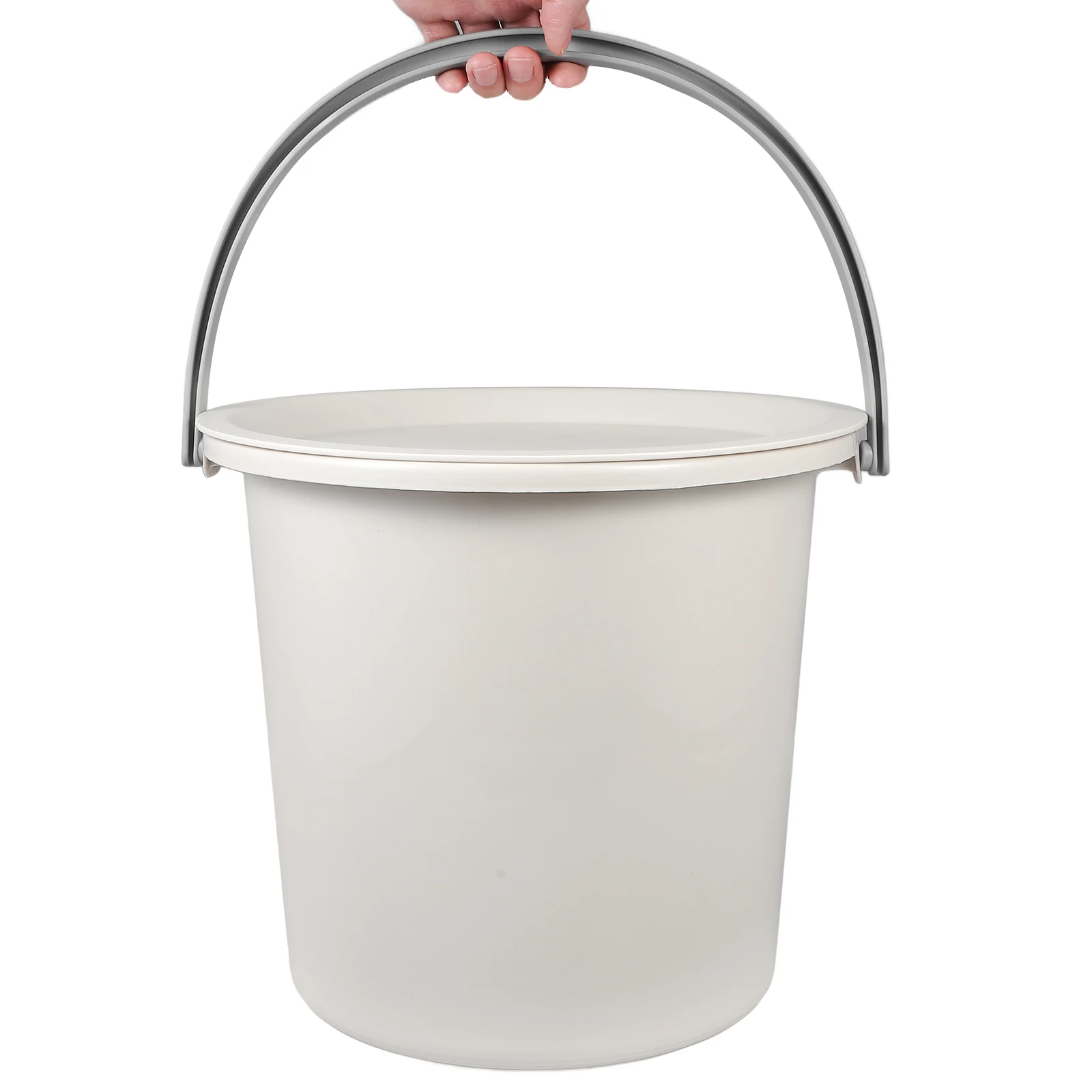 1セットの頑丈な水容器バケツ、プラスチック製のバケツ、毎日の家庭作業、入浴、洗濯、輸送、信頼性の高い多目的収納用