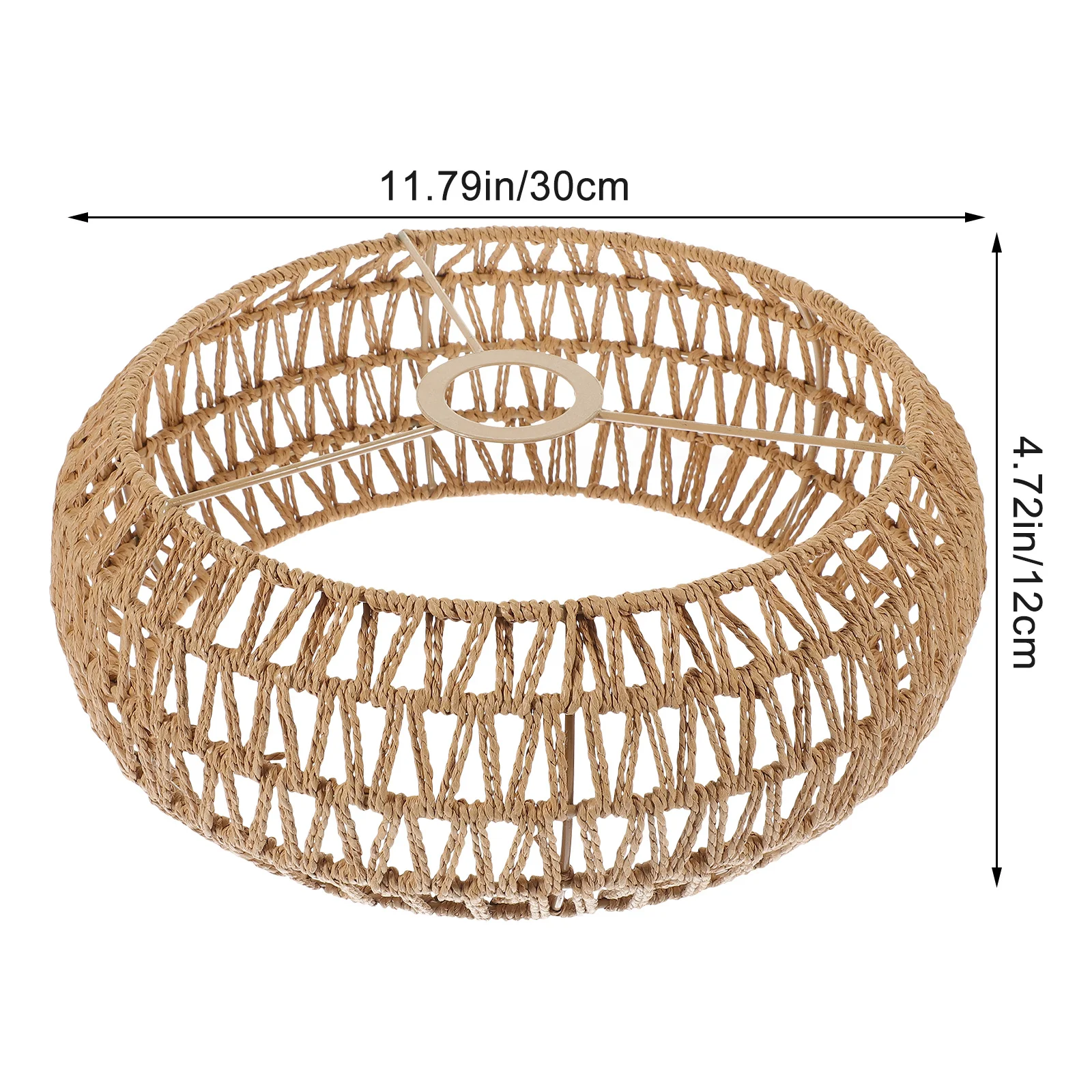 الرجعية حبل القنب غطاء مصباح المنسوجة قلادة غطاء خفيف للمزرعة ريفي الحديثة ثريا تركب بالسقف ديكور فندق المنزل
