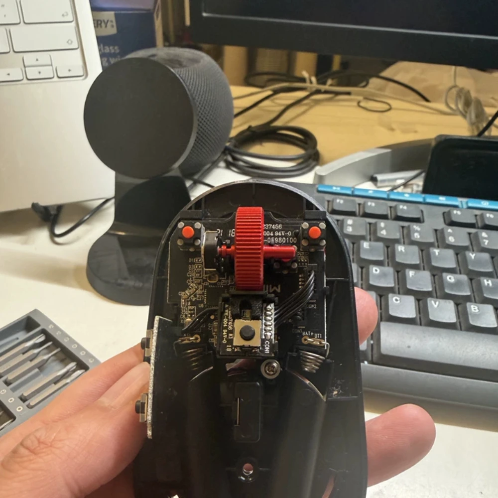 Mouse Wheel for Xiaomi 2/Lite Blue Custom Noise Reduction Metal Aluminum Alloy Mouse Wheel Repair for Xiaomi Intel Accessories