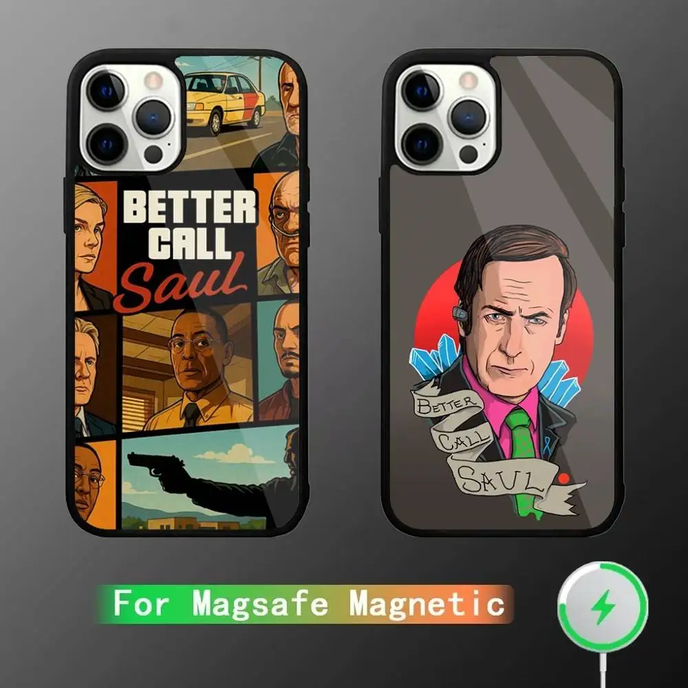 

B-Better Call S-Saul Phone Case For iPhone 16,15,14,13,12,11,Pro,Max,Plus,Mini,SE New Magsafe Magnetic Wireless Charging