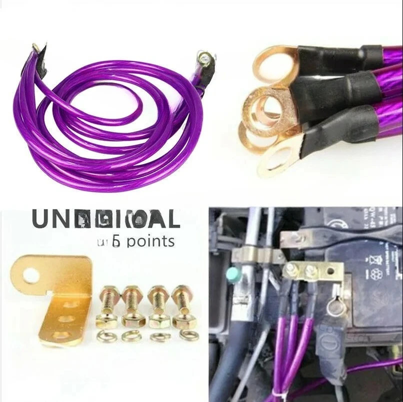 Ground wire, reinforced stable current speaker audio grounding wire 5 negative pole strap wire accessories 2