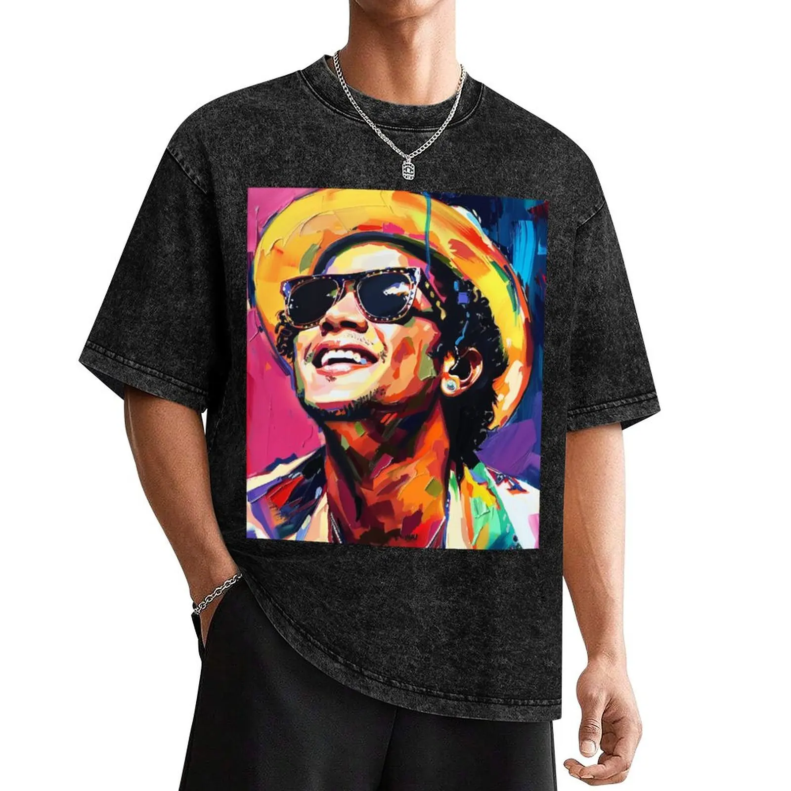 [New] Bruno Mars Special K T-Shirt plus size clothes anime clothes oversized vintage clothes Men's cotton t-shirt