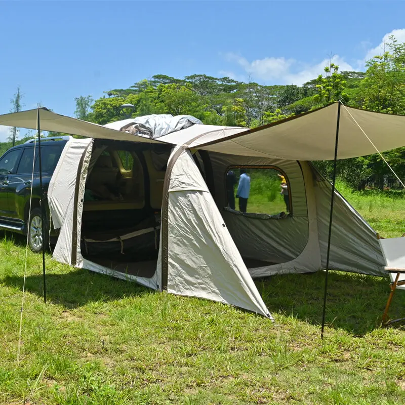 

Portable Waterproof Suv Car Tent Sun Shelter Tailgate Shade Awning For Outdoor Travel Canopies Tent Camping Vehicle Tents