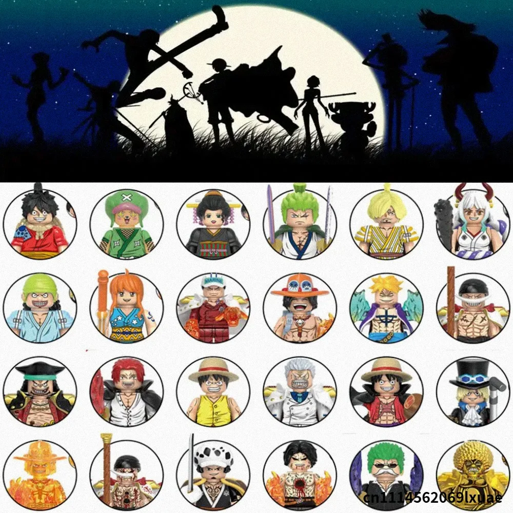 XH-Serie Luffy Zoro Nami Sanji Chopper Mini-Bausteine Actionfiguren - Halloween- & Weihnachtsgeschenkideen für Fans