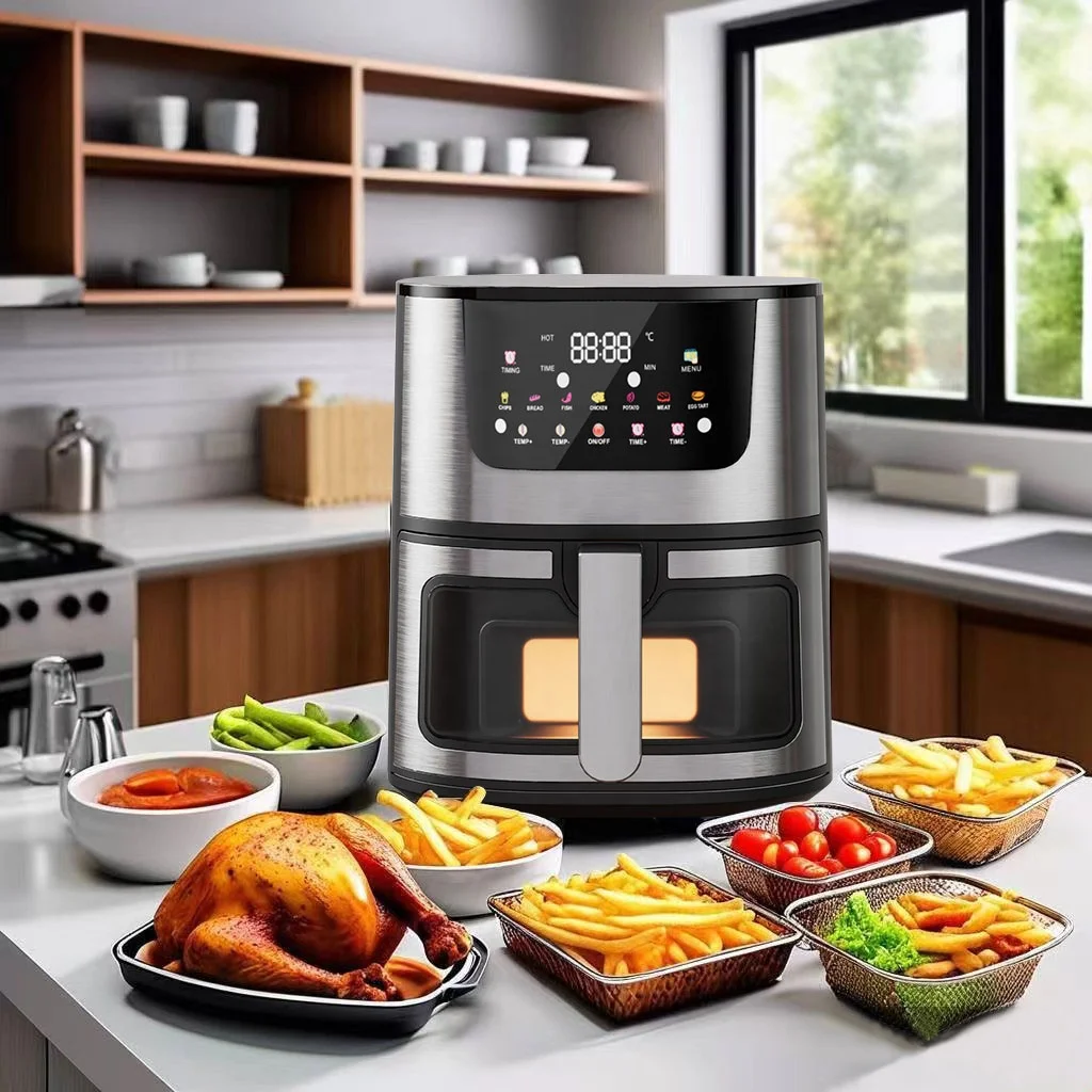

Factory Direct Sales of New Large Capacity 15L Smart Touch Screen Stainless Steel Visual Multi-function Oil-free air Fryer