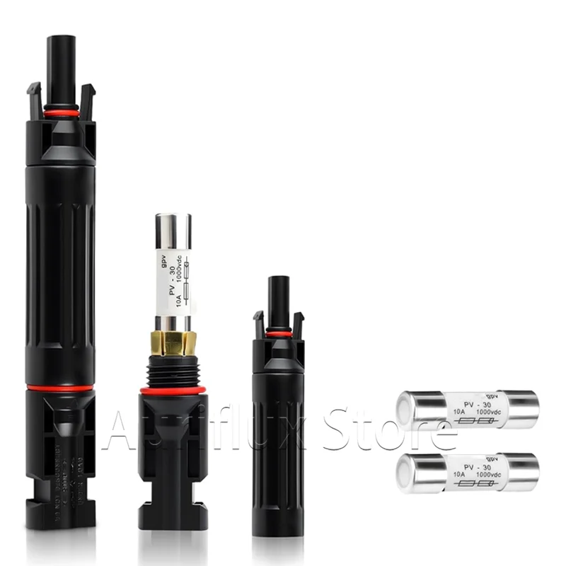 

Solar Fuse 10 15 20 Amp for Solar Panel and Solar Controller, 1000VDC IP68 Waterproof Solar Fuse Connector, Solar Surge Protecti