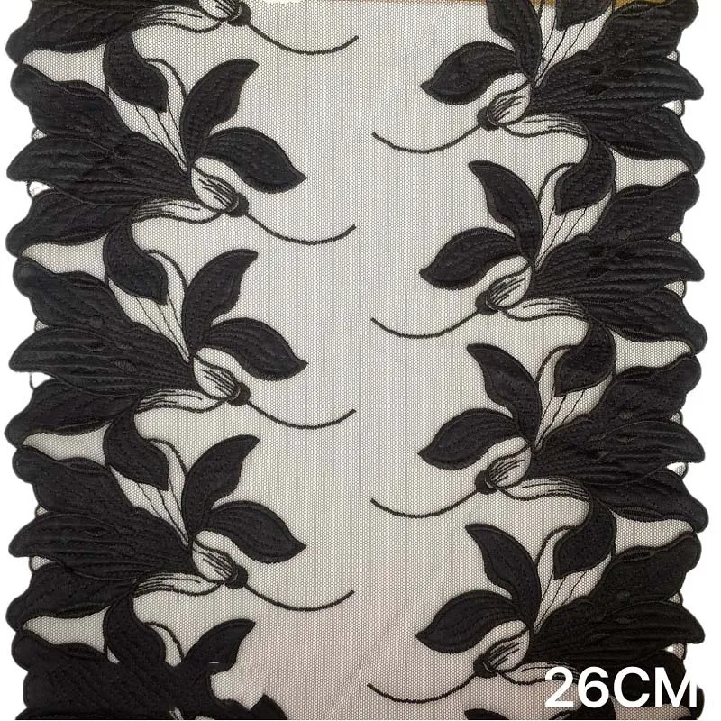 20Yards Bilateral Flower Embroidered Lace Trim Skirt Hem Underwear Sewing Craft DIY Apparel Fabric Dress Lace Lingerie Bikini
