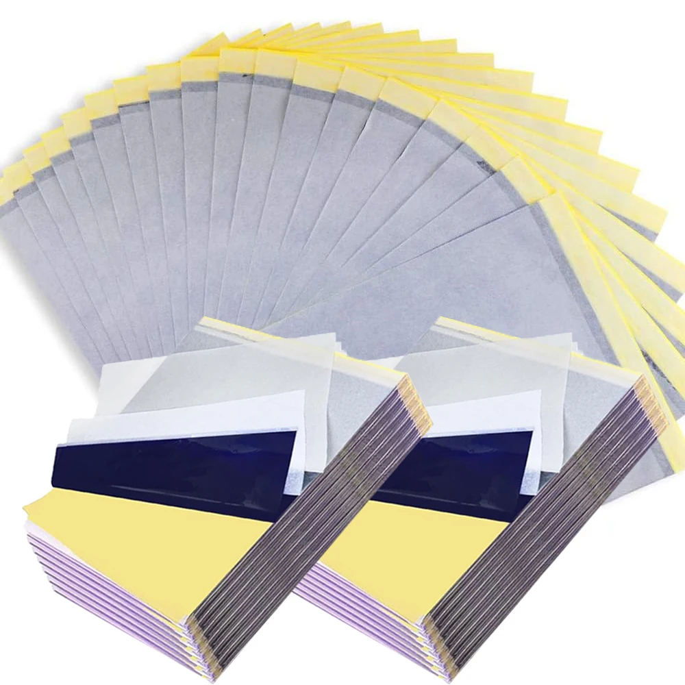 100/50/30/10/5PCS Tattoo Transfer Paper Tattoo Thermal Copier Stencil Paper for Tattoo Transfer Machine Paper Tattoo Accessories