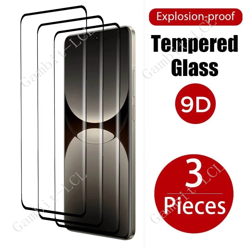 

3PCS 9H 3D Curved Tempered Glass For Realme GT7 Pro ON RealmeGT7Pro GT7Pro Racing 6.78" Screen Protector Cover Film