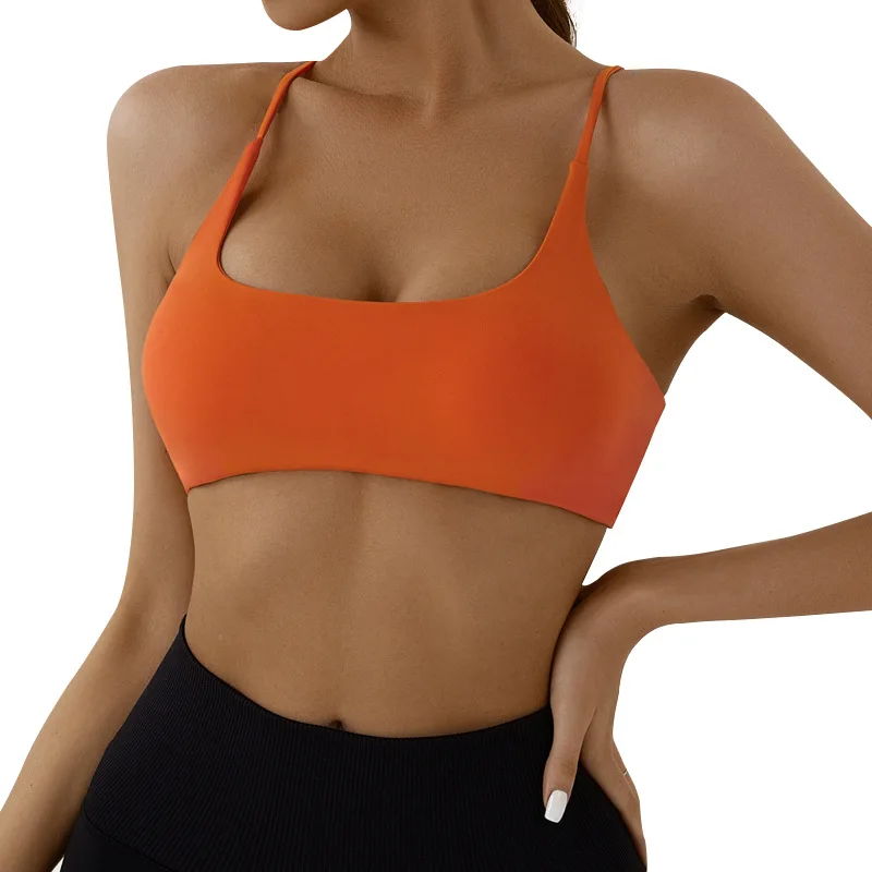 Yoga Tank Top Underwear Sports Bra Push Up Running Gym Sports underwear shock proof plus-size cross running yoga fitness vest