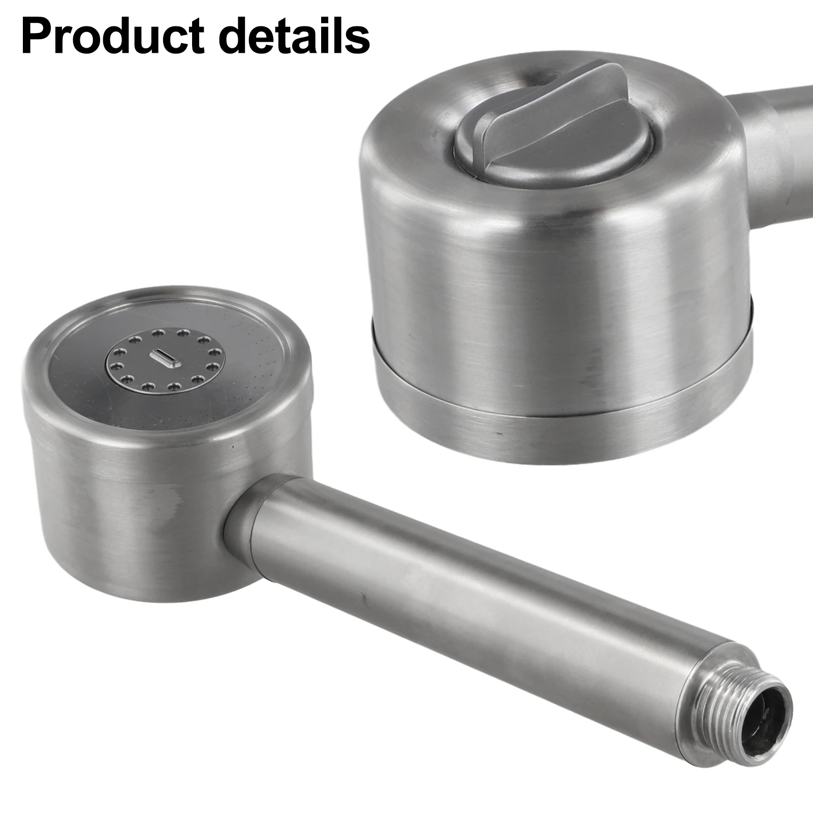 High Pressure Shower Head Stainless Steel Shower Head G1 2 Standard Connection Three Jet Types Low Water Pressure Compatible