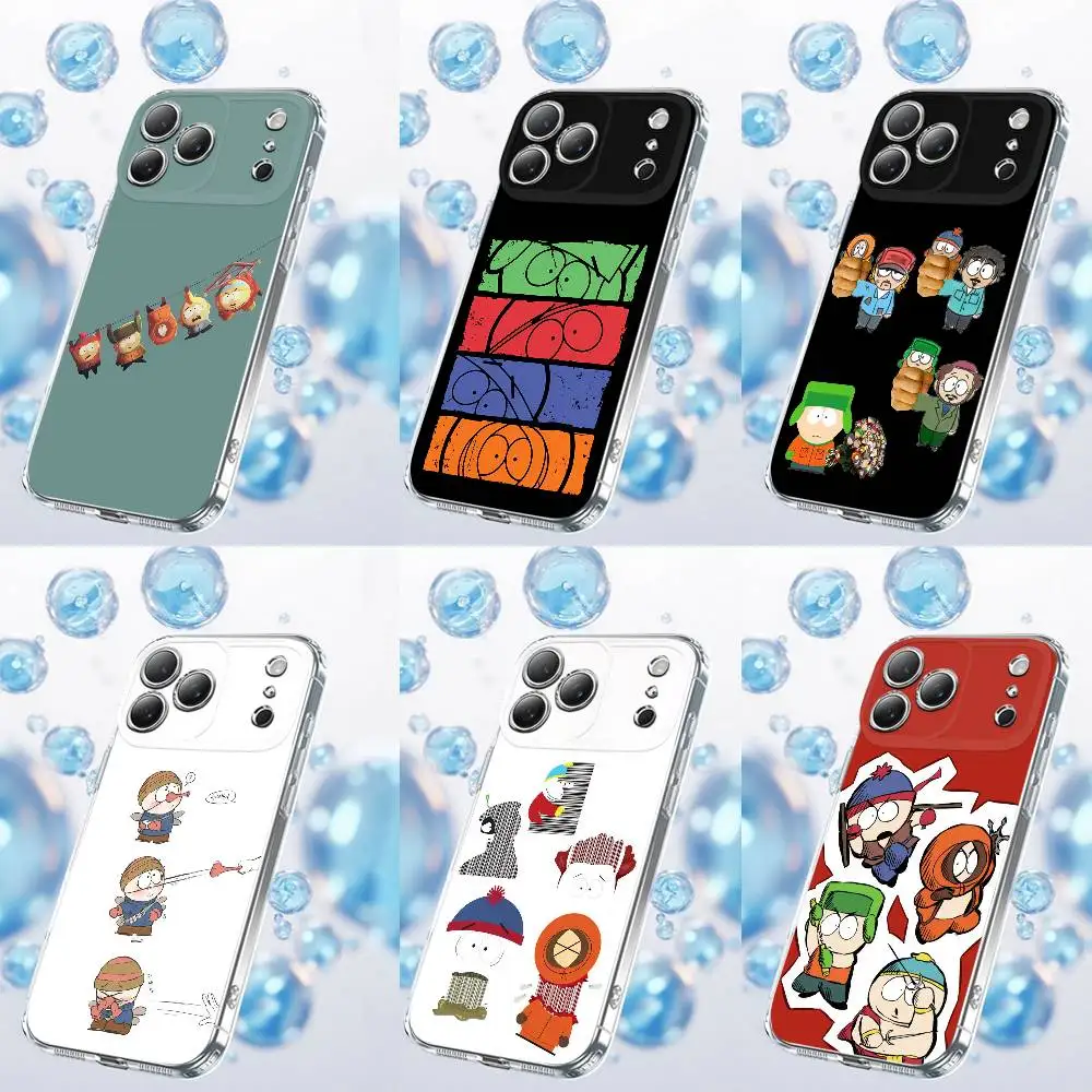 

Funny S-South P-Park Phone Case For iPhone 17,16,15,14,13,12,11,Plus,Pro,Max,Plus,E,Air,Mini Transparent Cover