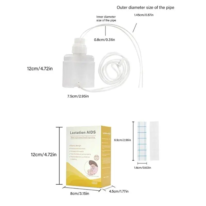 Newborns Feeding Aid Adjustable Suction Breastfeeding Tool Milk Extractor for Baby Comfortable Lactation Support Device