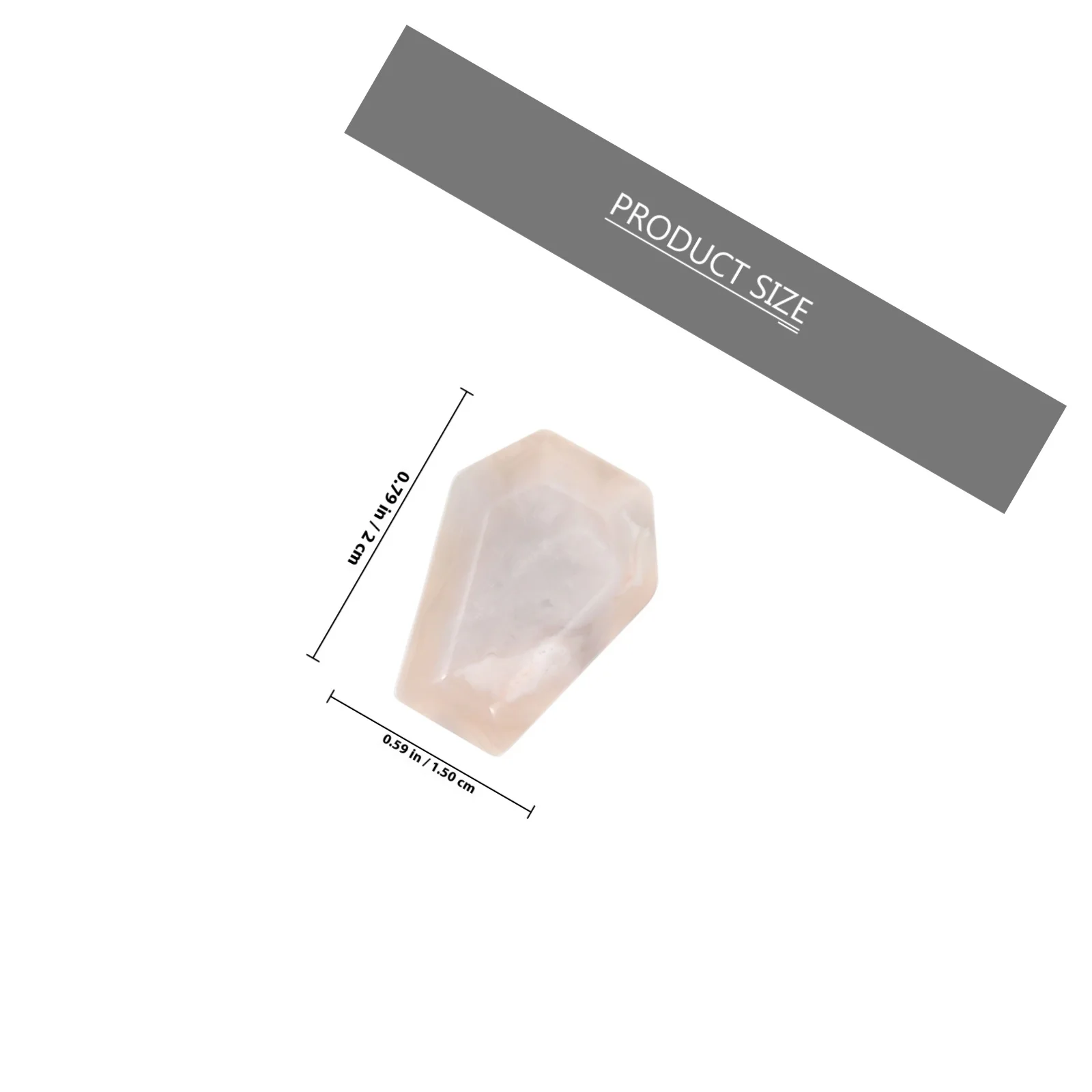 10Pcs Mini Coffin Pendant Charms Premium Natural Gemstone DIY Jewelry Making Necklace Bracelet Halloween Decorations