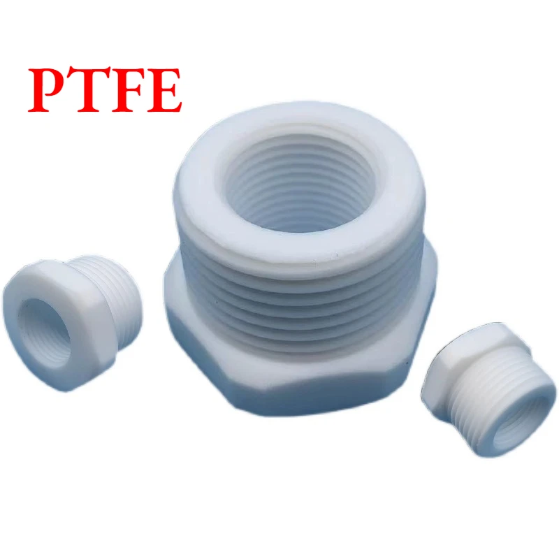 

1/8" 1/4" 3/8" 1/2" 3/4" 1" BSP NPT Female PTFE Hex Bushing Pipe Fitting Conntor Coupler Adatper LAB Pressure Gauge