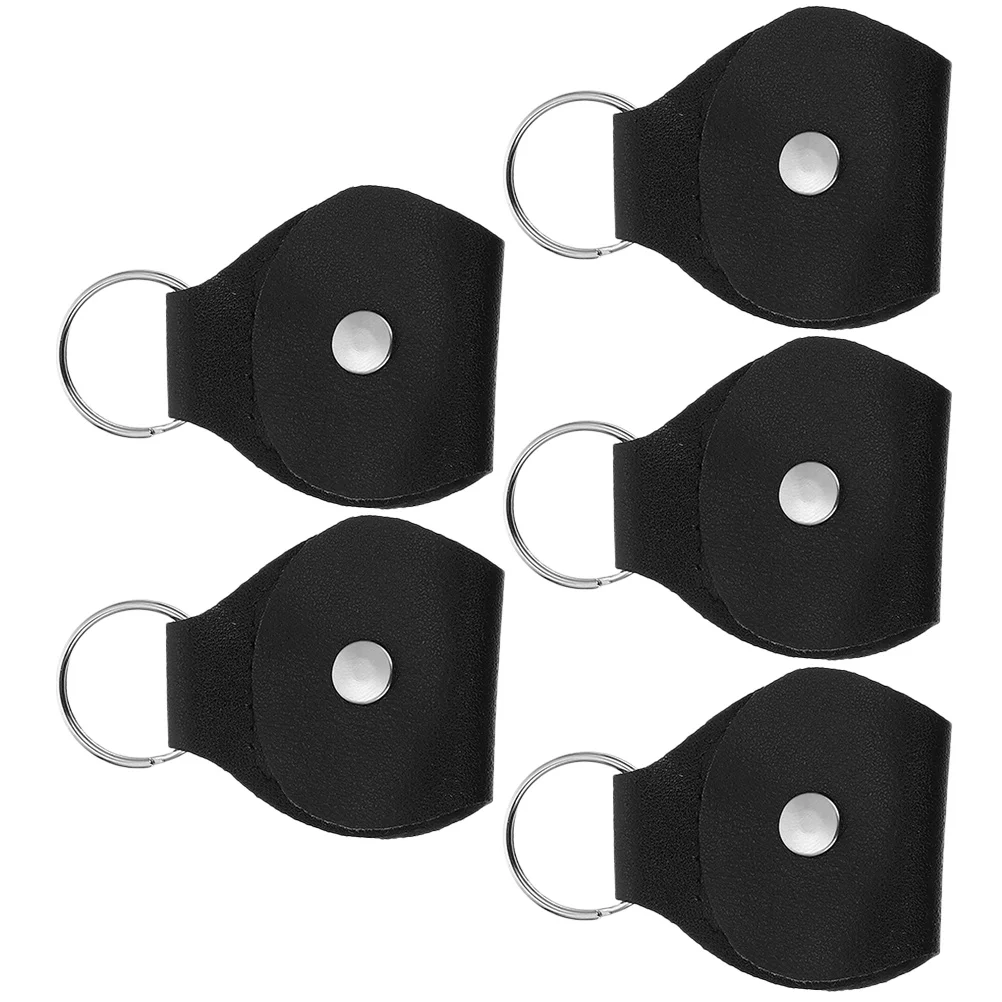 

5 Pcs Pick Clip Picks Guitar Holders Keychain Storage Bag Acoustic Carry Electric