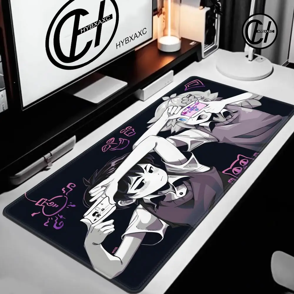 Large Mouse Pad Kawai Anime Omori Desk Mouse Pad Cute HD Desk Pad Extended Gaming Keyboard Mats Large XXL Gamer Mousepad 90x40