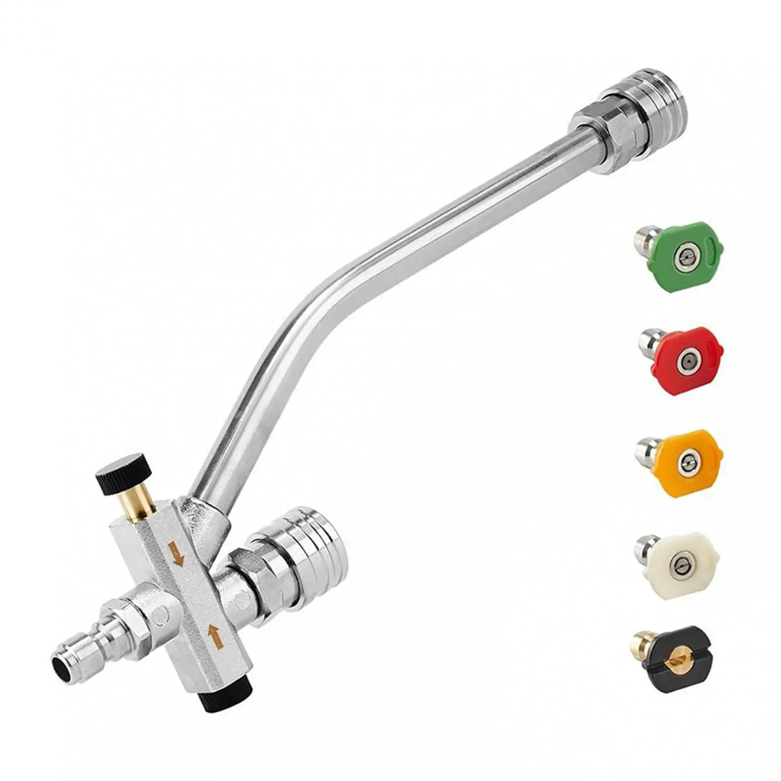 

Foam Cannon Double Connector Accessory Attachment Multipurpose 5 Sprayer Nozzles