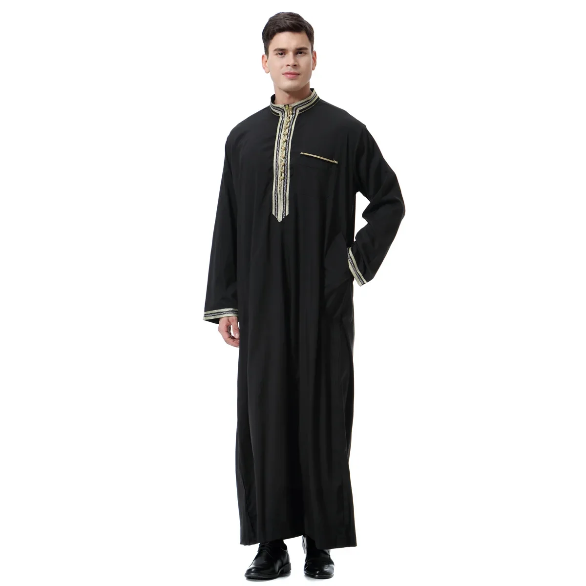 Saudi Arabische Moslim Islamitische Heren Jubba Thobe Kleding Gewaden, Turkse, Midden-Oostelijke Moslim Gewaden, Dubai, Verenigde Arabische Emiraten