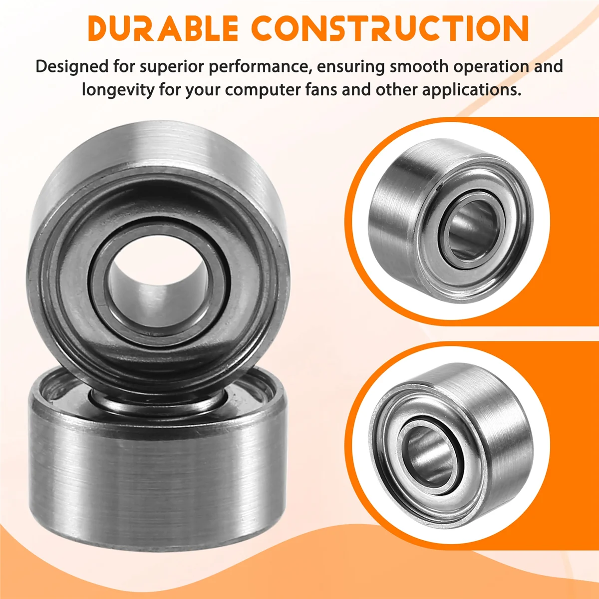 Rodamiento de ventilador de alta velocidad N18R, rodamiento de ventilador de alta velocidad 693ZZ, rodamiento de bolas de ventilador de ordenador de 3x8x4mm