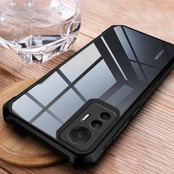 Transparent Heavy Duty Acrylic Shockproof Coque For Xiaomi 12 Lite Case Xiomi Xiaomy Mi 12Lite Light 5G Soft Frame Protect Funda