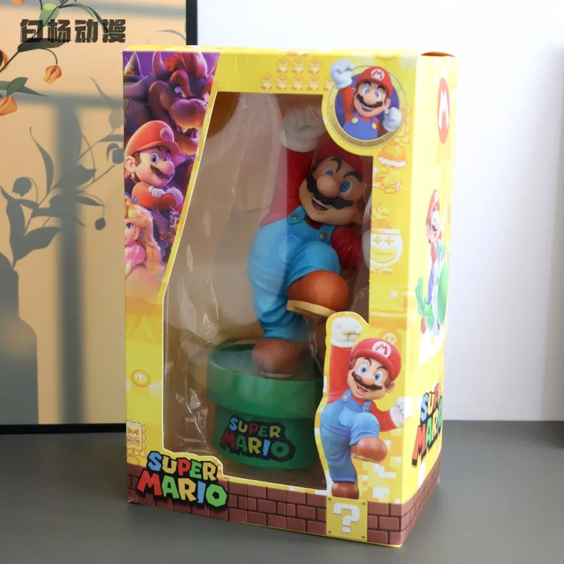 Super Mario  Tide Play Mario Louis Brothers Model Ornament Anime Game Peripherals Toy Model For Kids Birthday Collectible Gifts