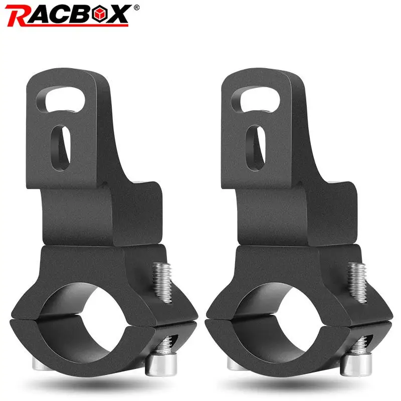 Motorcycle Handlebar Mount Bracket 22mm 30mm Pipe Motorbike Headlight Spotlight Holder Tube Clamp For Honda Cafer Racer Chopper