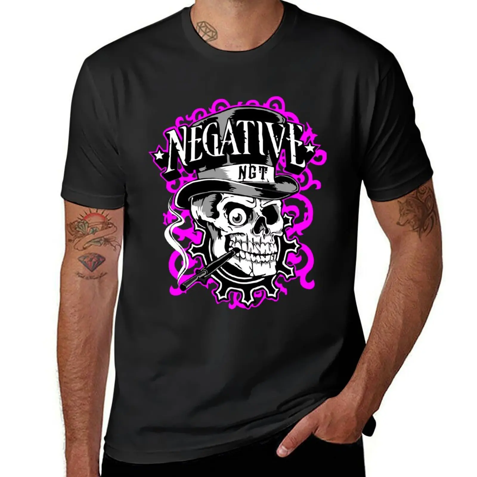 Negative T-Shirt vintage for a boy customs design your own mens champion t shirts