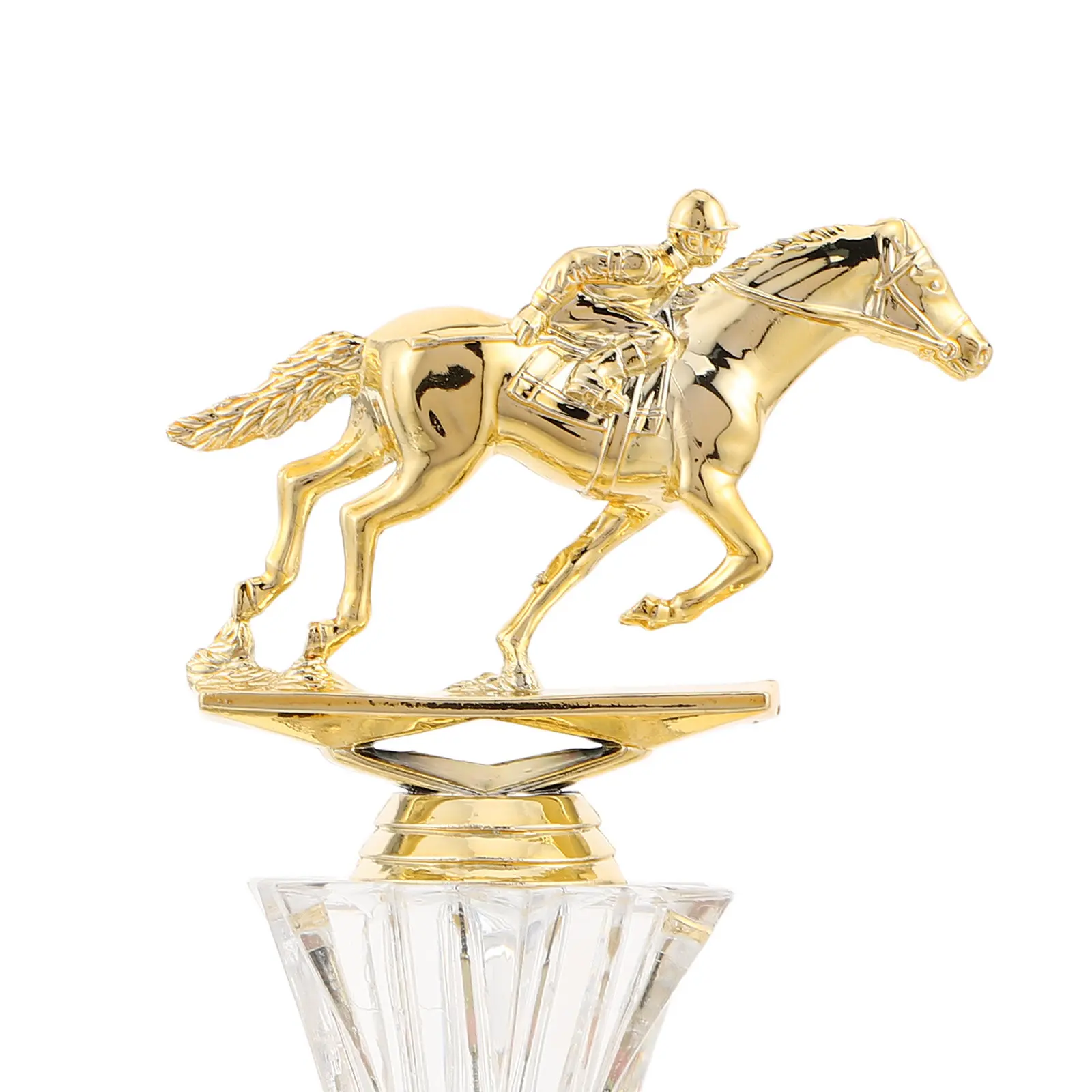 Horse Racing Trophy Cup Plastic Horse Award Nonskid Base Equestrian Prize Derby Champion Souvenir Sports Championship