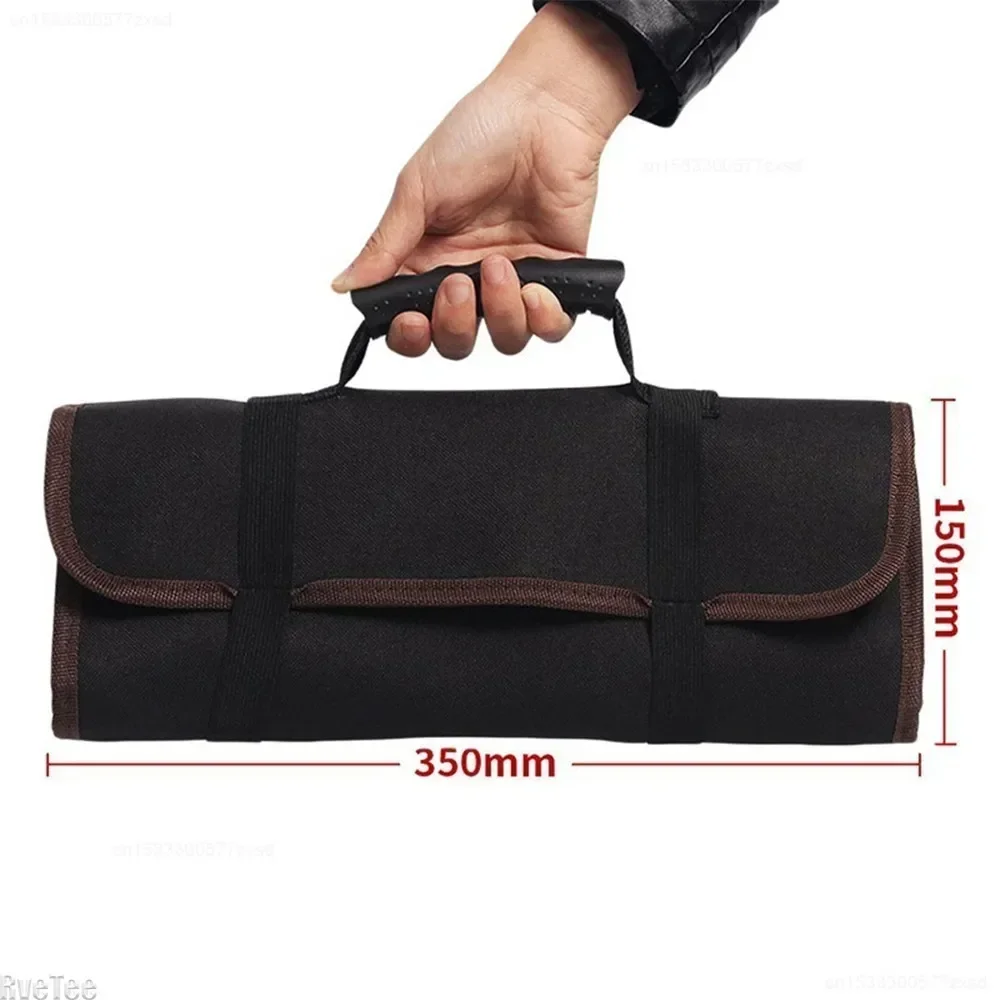 Multifunction Roller Tool Bags Oxford Canvas Hardware Instrument Package Chisel Electrician Carrying Toolkit Case Handles Bags