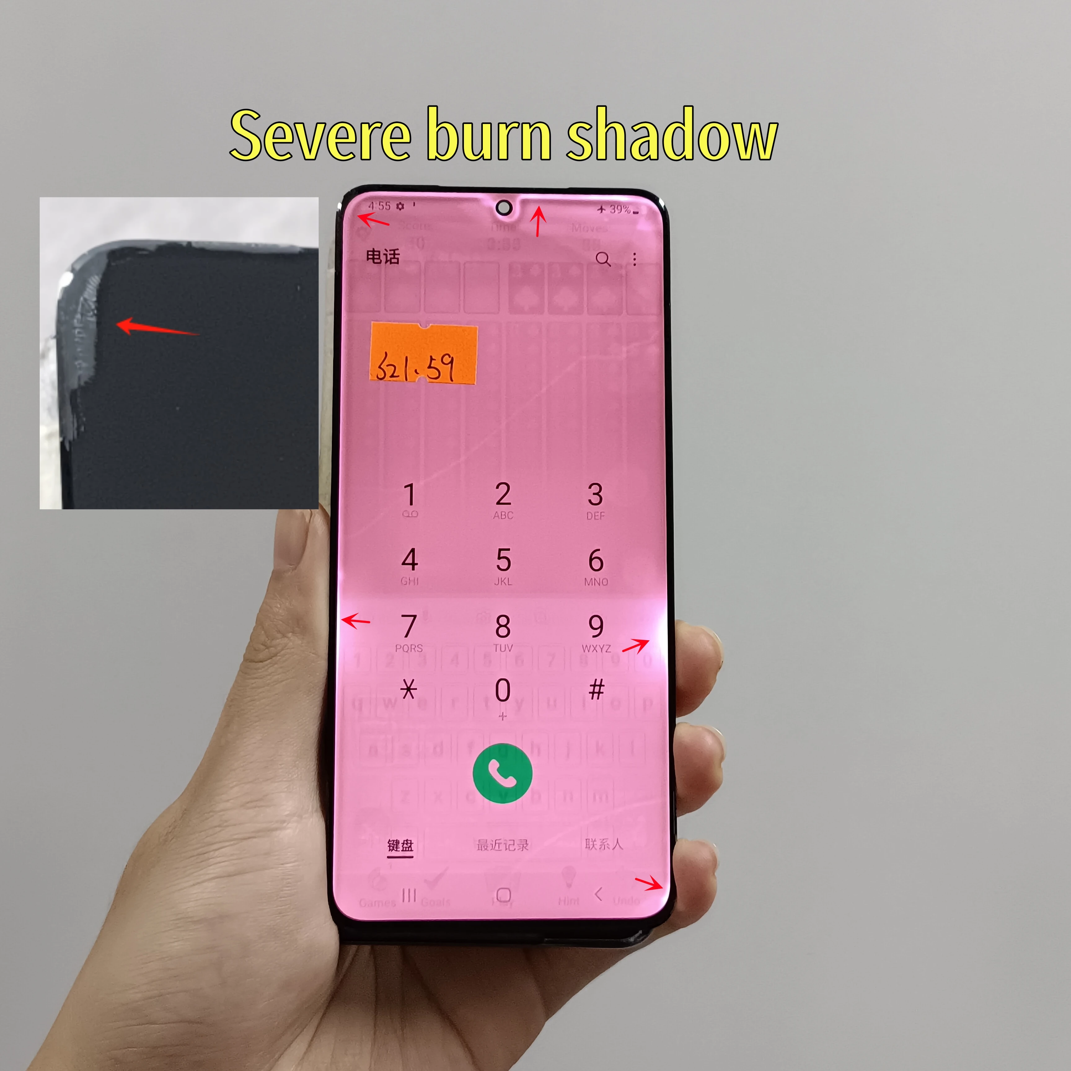 6.2\'\'100% Test AMOLED LCD For Samsung Galaxy S21 G990 G991F G991U G991B/DS Lcd Display Touch Screen Repair Parts With Defects