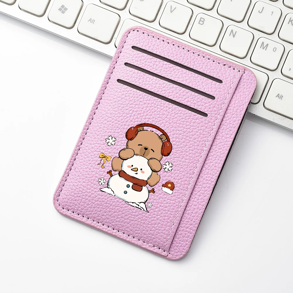 The Newly Designed Cartoon Animation PU Leather Multi-card Slot Is Specially Designed for Fashionable Female Cardholders