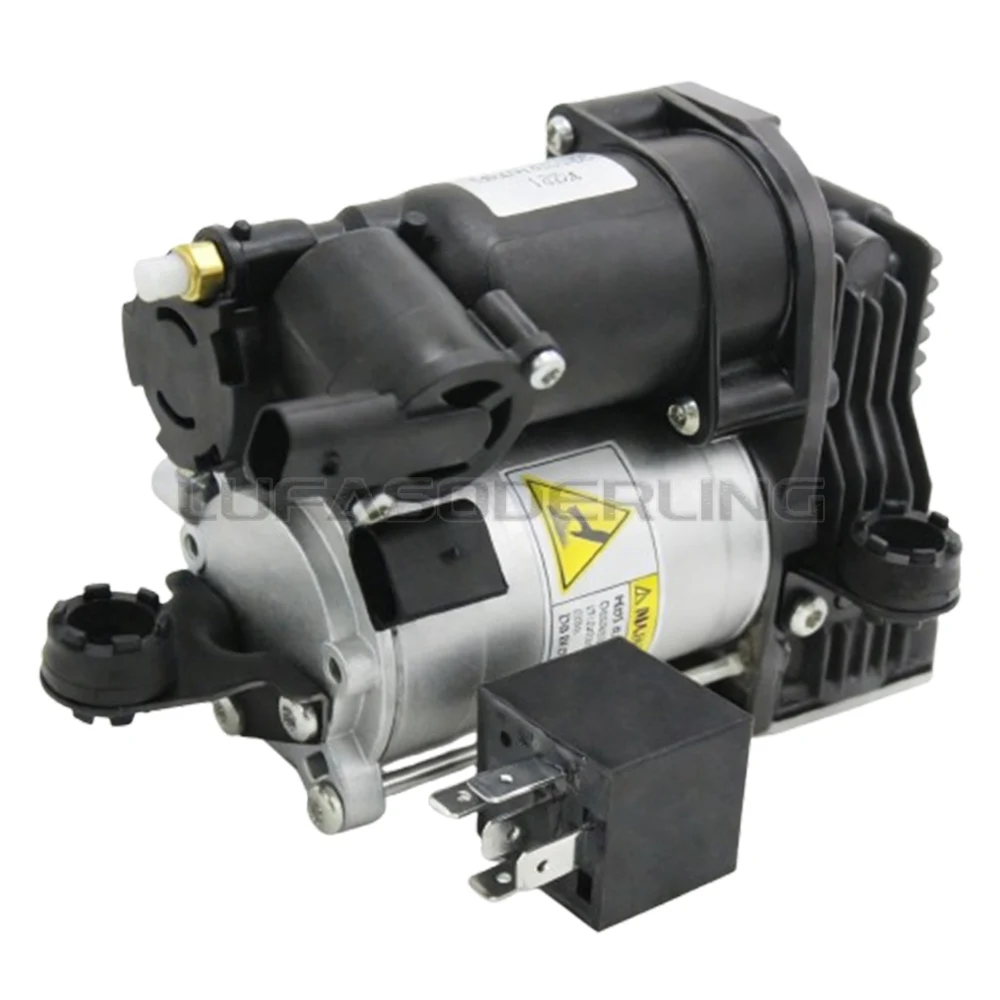 AIR SUSPENSION COMPRESSOR PUMP W/BRACKET BUSHING + RELAY FOR MERCEDES S-CLASS W221 SL550 2213200704 2213201704 2213201604 NEW