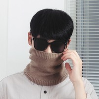 New Thickened Warm Scarves Plush Solid Color Sport Scarf Neck Warmer/Hat Knitted