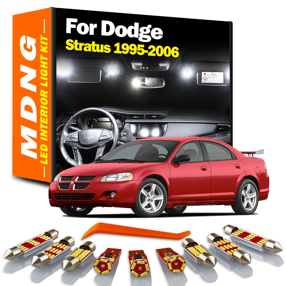 MDNG For Dodge Stratus 1995-2001 2002 2003 2004 2005 2006 Vehicle LED Interior Dome Map Trunk Light Kit Car Led Bulbs Canbus