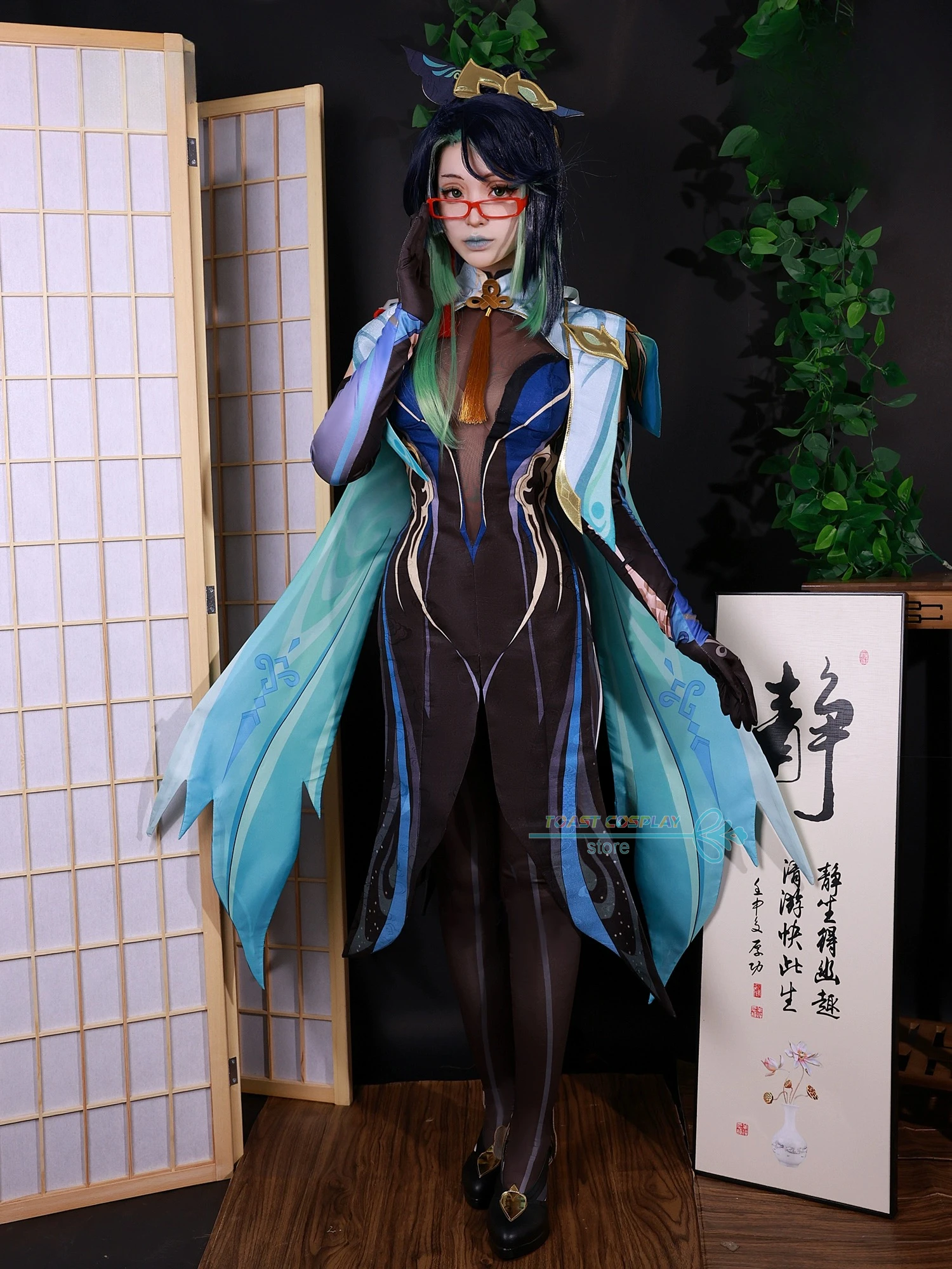 Xianyun-Juego de Cosplay Genshinimpact Cloud retenedor Xianyun, disfraz de Cosplay, vestido, peluca, conjunto completo, juego de rol, ropa de fiesta de Carnaval