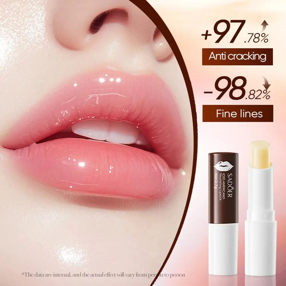 Iced Americano Caffeine - Nourishing Lipstick，Nourishes and Improves Dryness and Makes Lips Pink