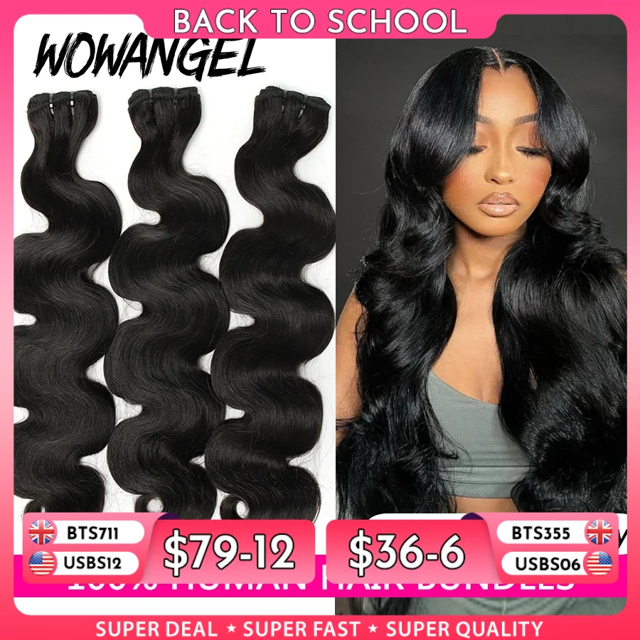 3/4 pieces 28 30 Inch Bundles Virgin Remy Brazilian Hair Body Wave Human Hair Natural Color 100% Silky Hair Wig Extensions