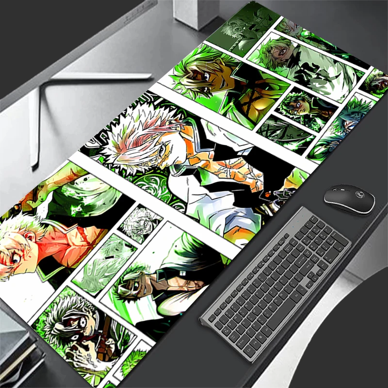 Muismat Patroon Muismat Bureaumat Computer Gaming Toetsenbord Pad D-demon Slayer Shinazugawa Sanemi Rubberen Mat Antislip Muismat