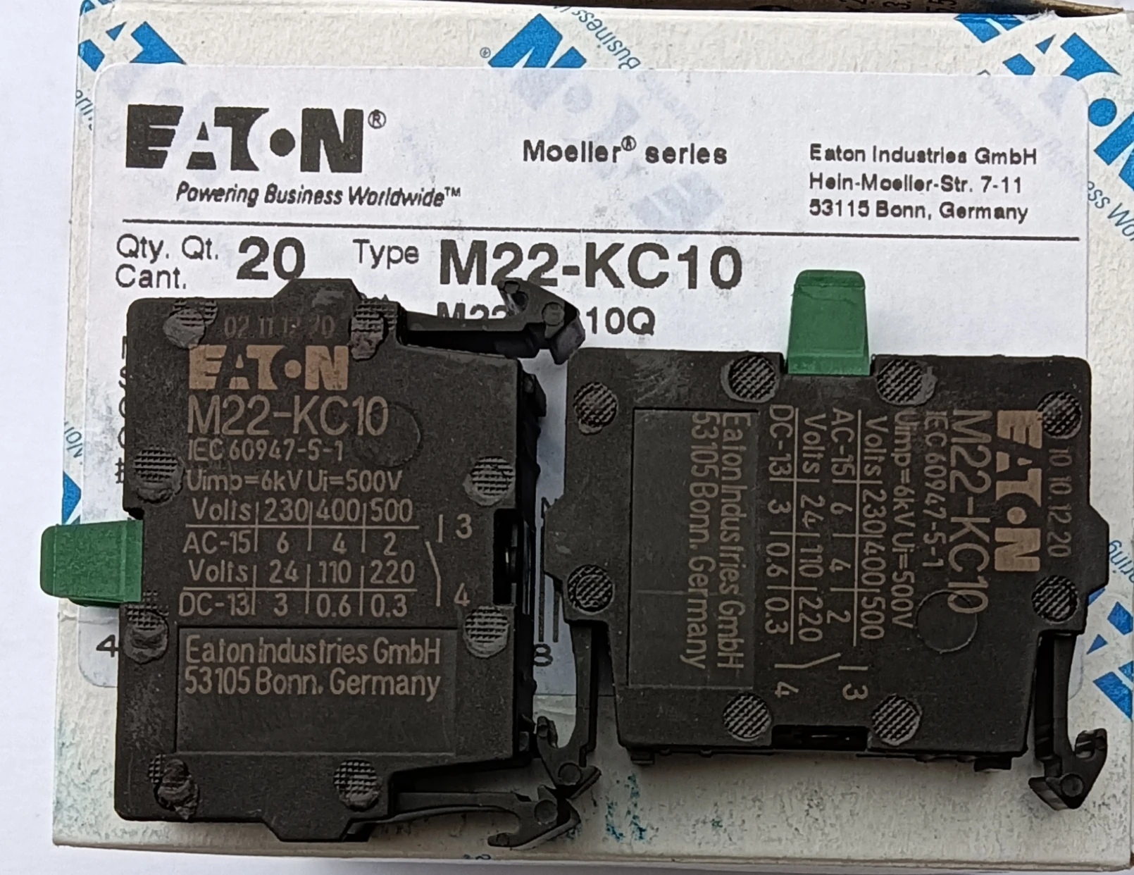 

10PCS New Original EATON Sensor M22-KC10 M22-KC01
