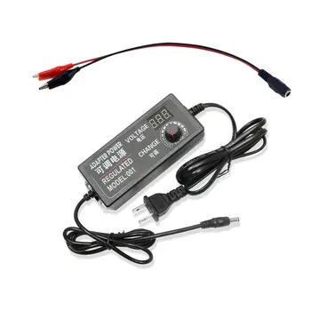 AC Ayarlanabilir Adaptör Kaynağı Yüksek Voltaj Trafosu 3V 5V 12V 24V 36V 2A 3A 5A 10A DC Dişi Timsah Klipsli Konnektör CCTV için 10 best sales Furman güç düzenleyici - №7