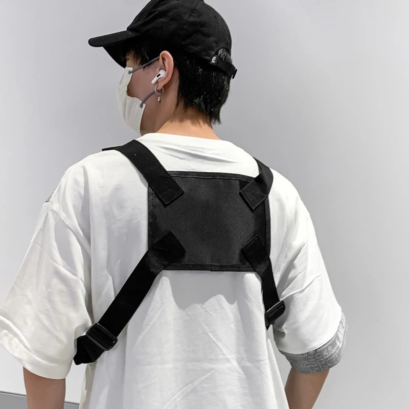 التكتيكية الصدر تلاعب حقيبة الهيب هوب الشارع الشهير سترة حقيبة للجنسين الصدر حزمة قابل للتعديل أكياس قبل الصدر رجل سترة رياضية في الهواء الطلق على ظهره