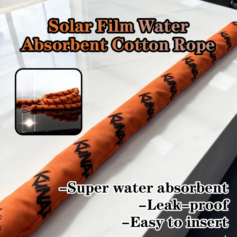 Multifunctional Water-Absorbent Cotton Rope, Car Tint & Solar Film Installation Tool, Ideal for PPF and Vinyl Wrap Application