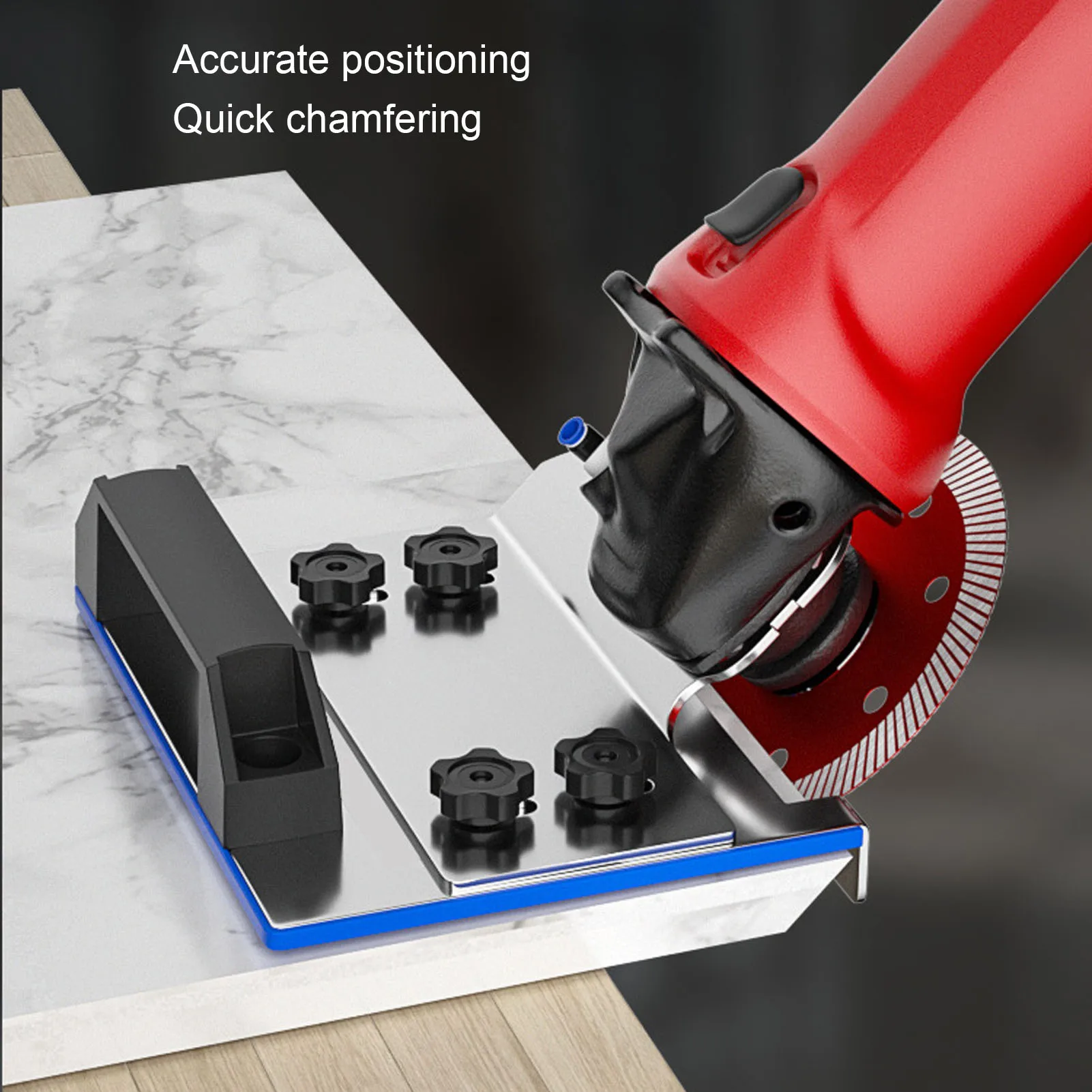 

1PC 45 Degree Tile Chamfering Tool Portable Universal 100 Type Angle Grinder Chamfer Cutting Stand
