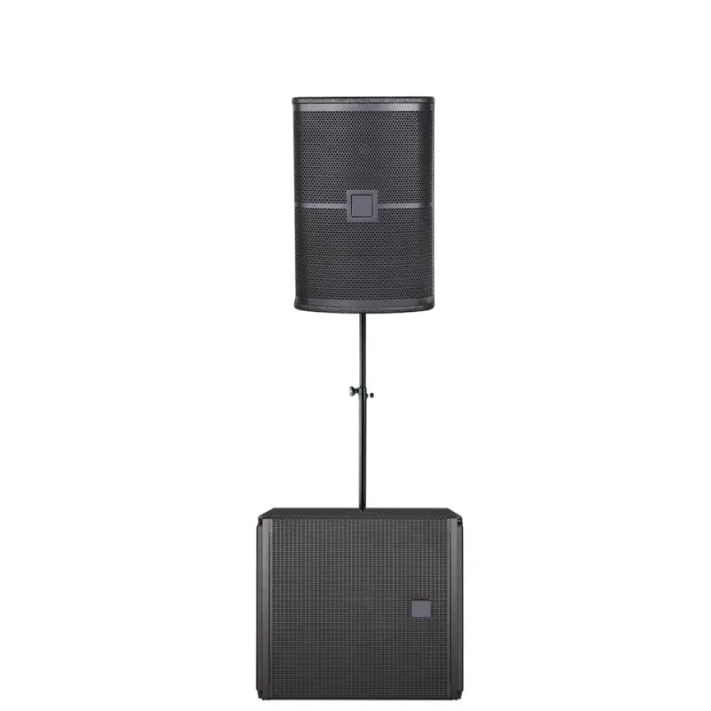 Set7 12" Speaker & 18" Subwoofer Wireless Microphone Audio System Metal Shell 450W/1800W RMS for Live Events Church Home Theater