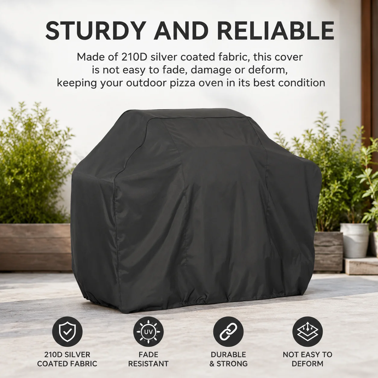 Portable Cover BBQ Grill Barbeque Cover Anti-Dust Waterproof Superior Protection Protective Brick Oven Cover for More Grills