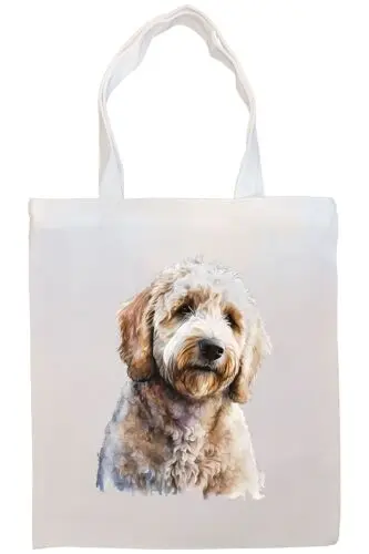 Polarshe Goldendoodle Canvas Tote Bag Style1