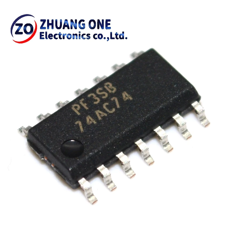 (10 piezas) 100% nuevo conjunto de chips 74AC74SC 74AC74 SOP14 74AC74SCX SOP